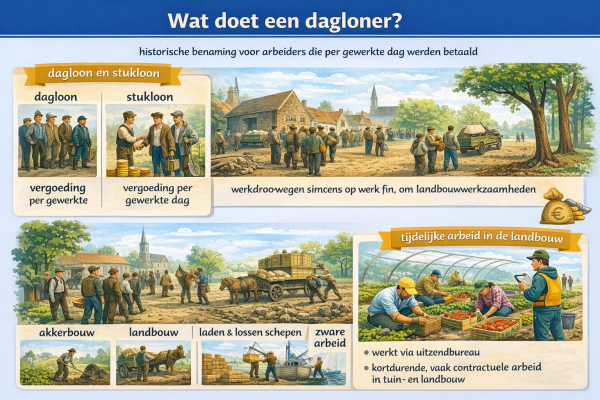Alles over het beroep dagloner Wat doet een dagloner
